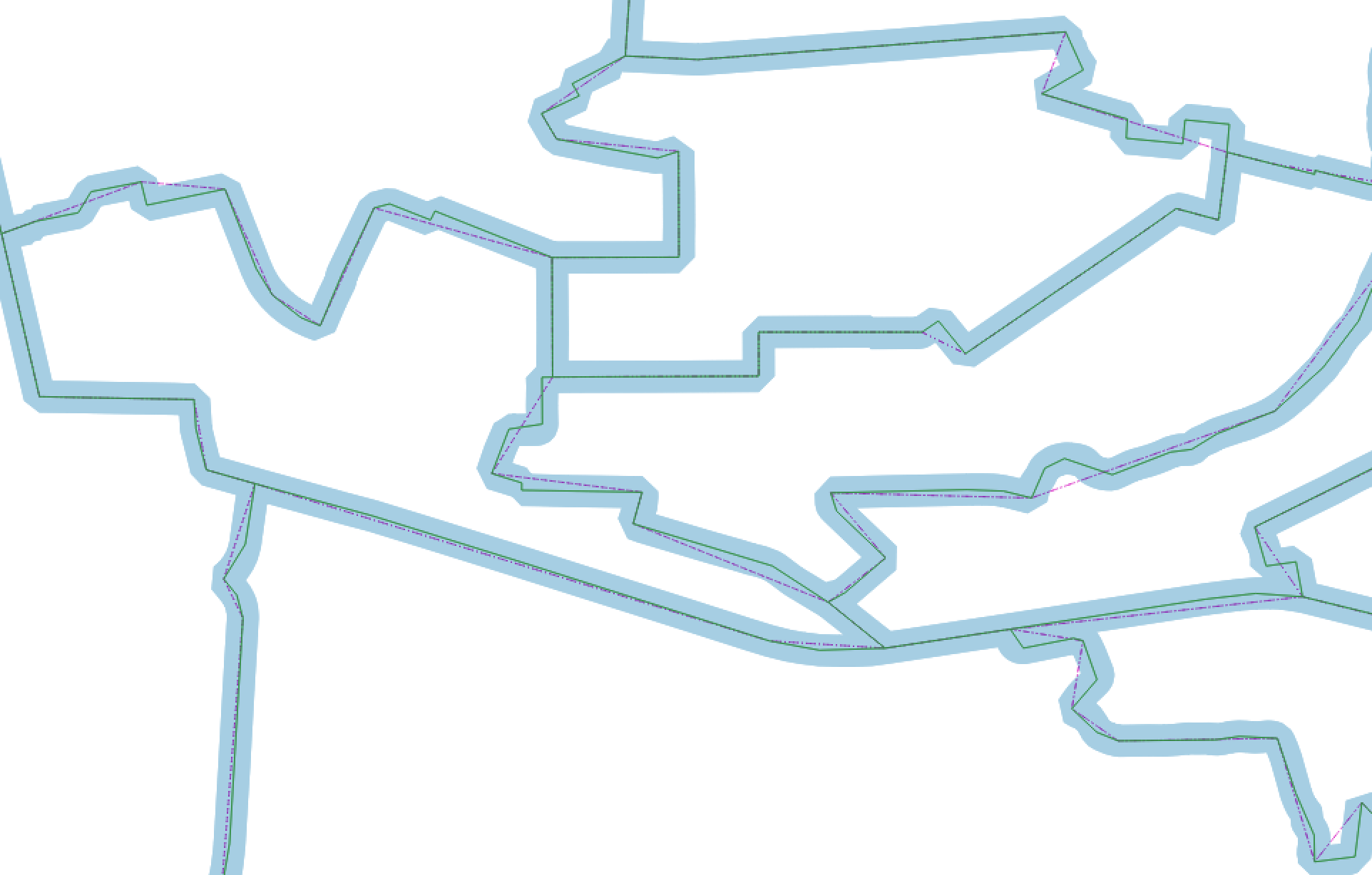 Original compared to 10 and 25 percent simplification
