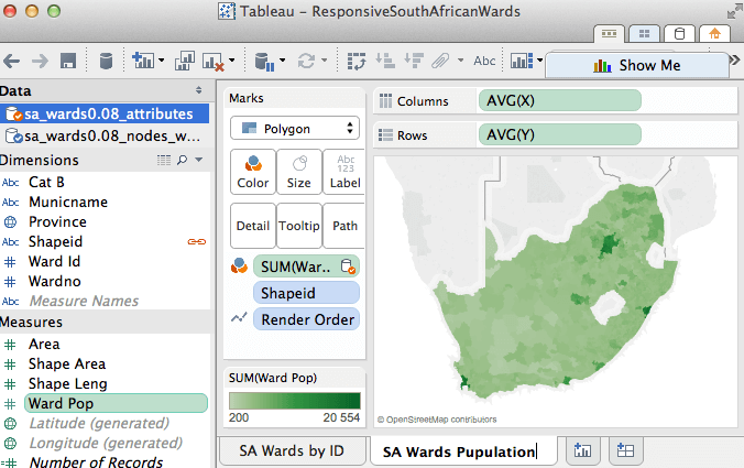 SA Ward Population