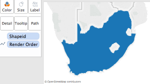 ShapeId in the detail pane before dropping other visualizations